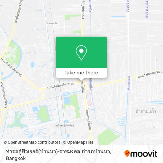 ท่ารถตู้ฟิวเจอร์(บ้านนา)-ราชมงคล ท่ารถบ้านนา map