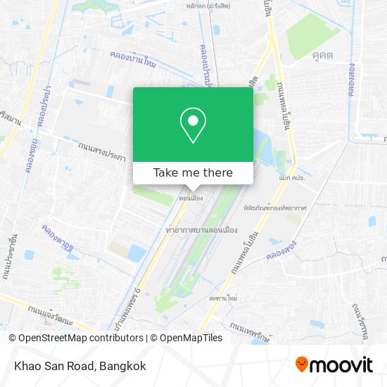 Khao San Road map