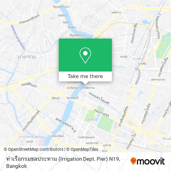 ท่าเรือกรมชลประทาน (Irrigation Dept. Pier) N19 map