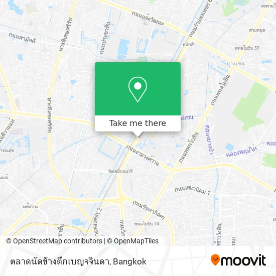 ตลาดนัดข้างตึกเบญจจินดา map