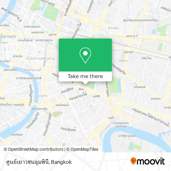 ศูนย์เยาวชนลุมพินี map