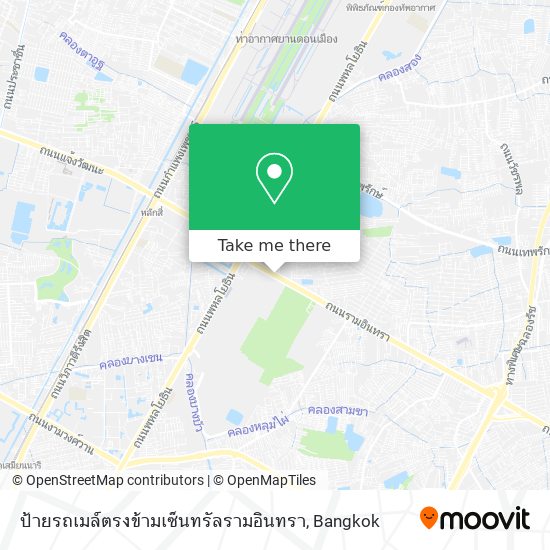 ป้ายรถเมล์ตรงข้ามเซ็นทรัลรามอินทรา map