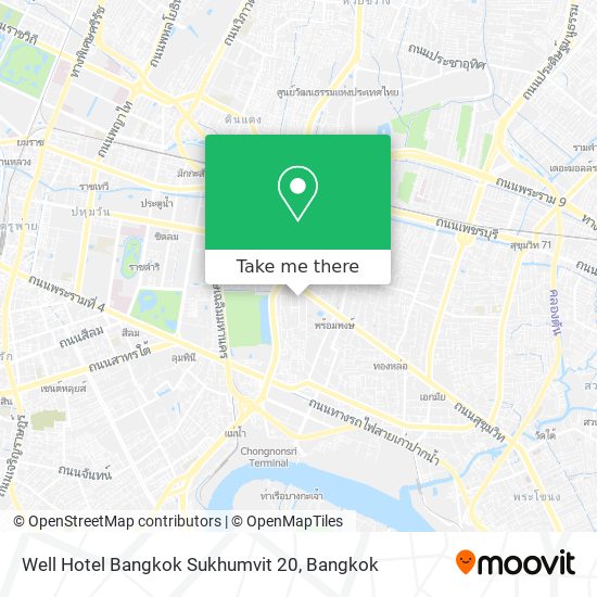 Well Hotel Bangkok Sukhumvit 20 map