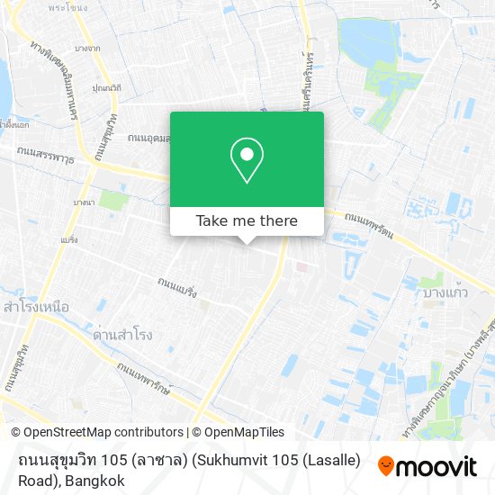 ถนนสุขุมวิท 105 (ลาซาล) (Sukhumvit 105 (Lasalle) Road) map