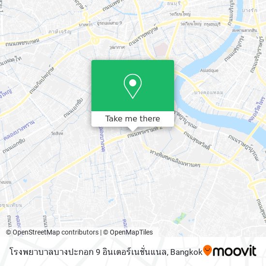 โรงพยาบาลบางปะกอก 9 อินเตอร์เนชั่นแนล map