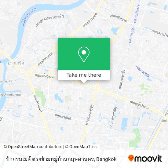 ป้ายรถเมล์ ตรงข้ามหมู่บ้านกฤษดานคร map