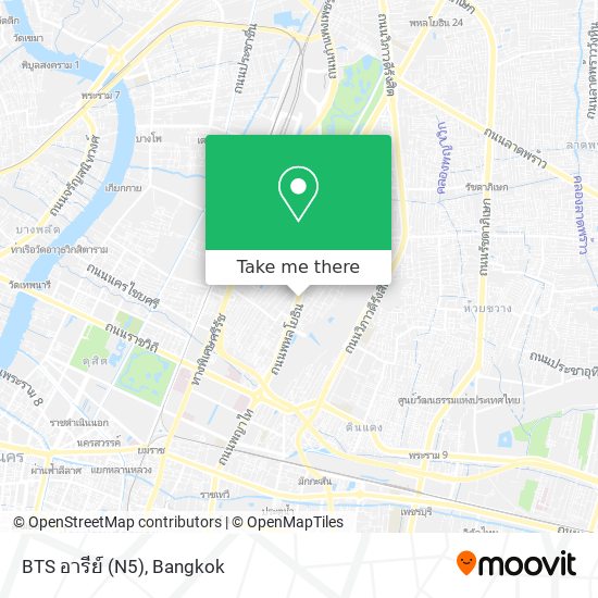 BTS อารีย์ (N5) map