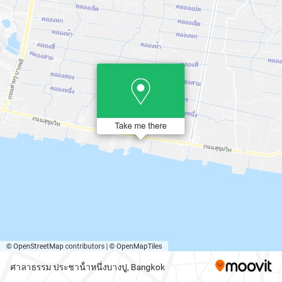 ศาลาธรรม ประชาน้ําหนึ่งบางปู map