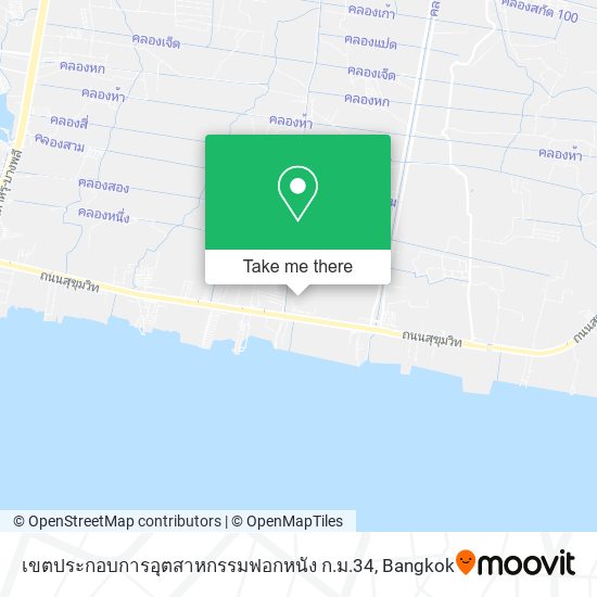 เขตประกอบการอุตสาหกรรมฟอกหนัง ก.ม.34 map