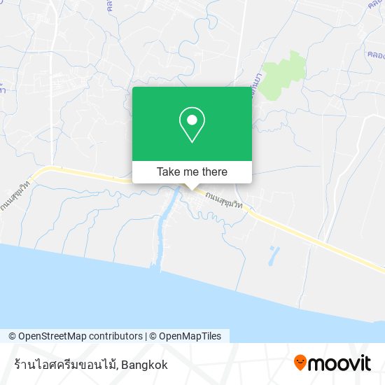 ร้านไอศครีมขอนไม้ map