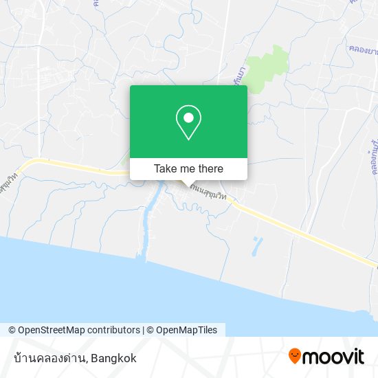 บ้านคลองด่าน map