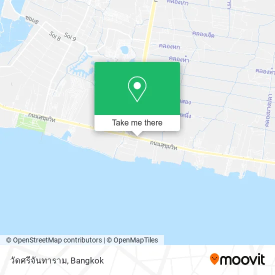 วัดศรีจันทาราม map