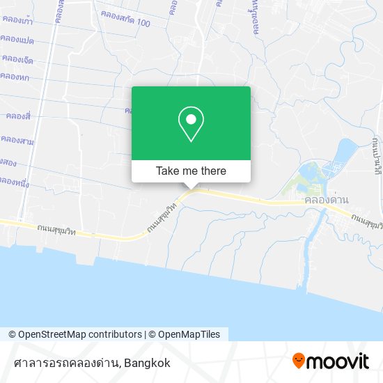 ศาลารอรถคลองด่าน map