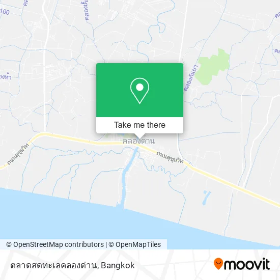 ตลาดสดทะเลคลองด่าน map