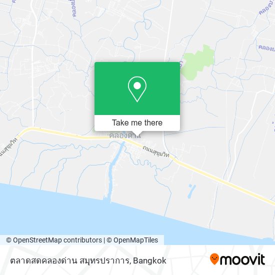 ตลาดสดคลองด่าน สมุทรปราการ map