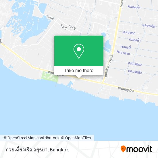 ก๋วยเตี๋ยวเรือ อยุธยา map