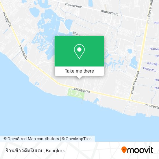 ร้านข้าวต้มใบเตย map