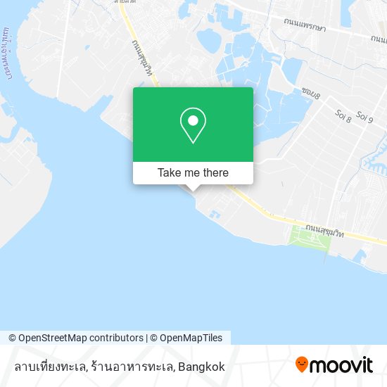 ลาบเที่ยงทะเล, ร้านอาหารทะเล map