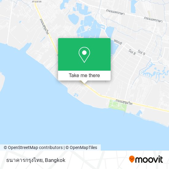 ธนาคารกรุงไทย map