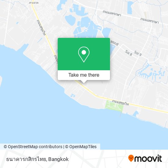 ธนาคารกสิกรไทย map