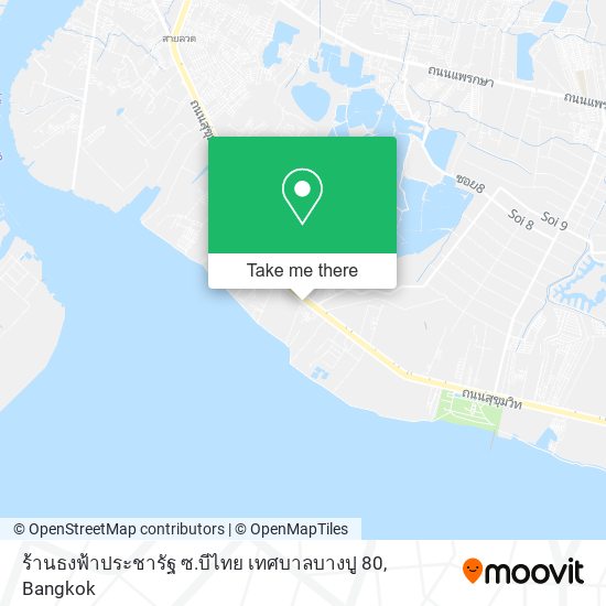 ร้านธงฟ้าประชารัฐ ซ.บีไทย เทศบาลบางปู 80 map