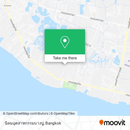 นิคมอุตสาหกรรมบางปู map