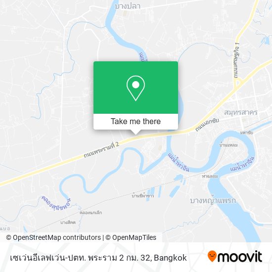 เซเว่นอีเลฟเว่น-ปตท. พระราม 2 กม. 32 map