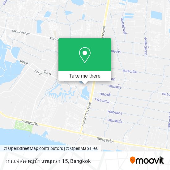 กาแฟสด-หมู่บ้านพฤกษา 15 map
