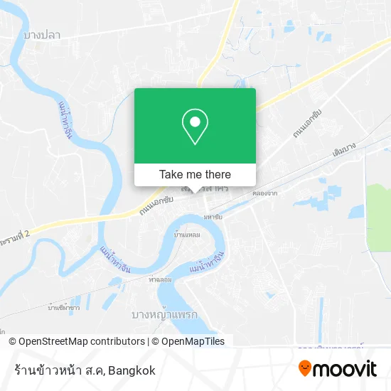 ร้านข้าวหน้า ส.ค map