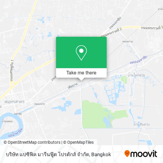บริษัท แปซิฟิค มารีนฟู๊ด โปรดักส์ จํากัด map