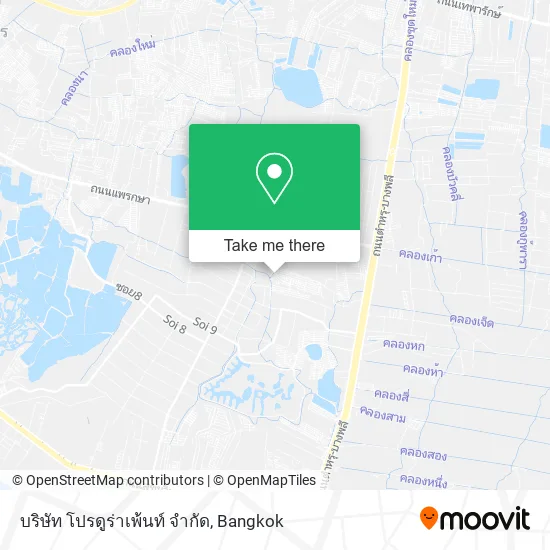 บริษัท โปรดูร่าเพ้นท์ จํากัด map