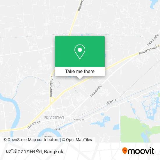 ผลไม้ตลาดพรชัย map