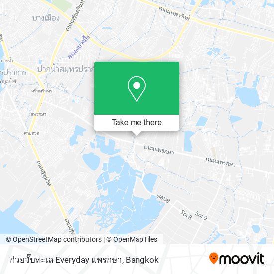 ก๋วยจั๊บทะเล Everyday แพรกษา map