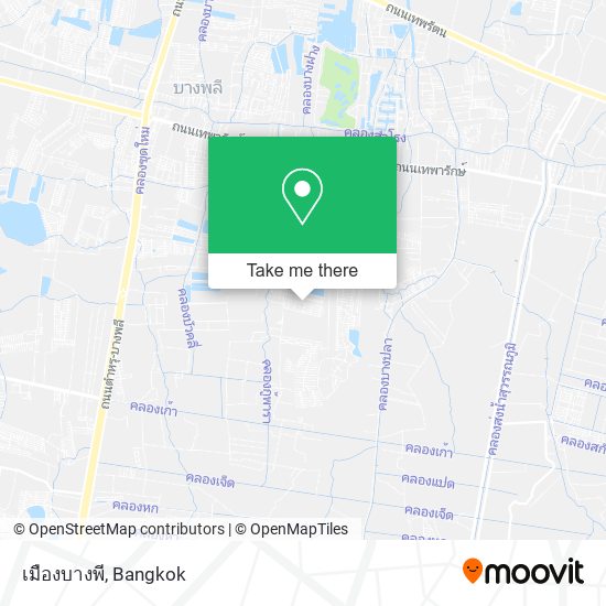 เมืองบางพี map