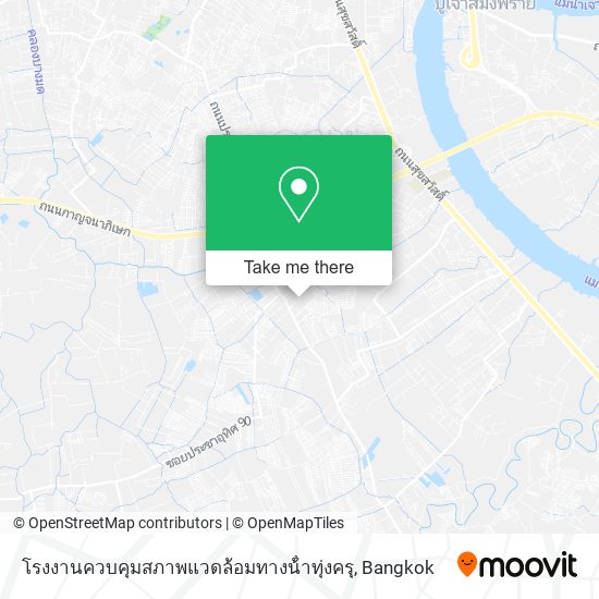 โรงงานควบคุมสภาพแวดล้อมทางน้ําทุ่งครุ map