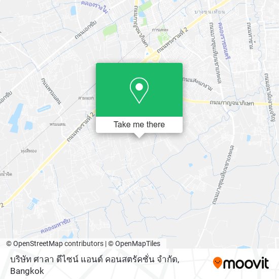 บริษัท ศาลา ดีไซน์ แอนด์ คอนสตรัคชั่น จํากัด map