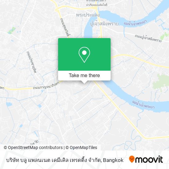 บริษัท บลู แพลนเนต เคมีเคิล เทรดดิ้ง จํากัด map