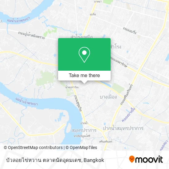 บัวลอยไข่หวาน ตลาดนัดอุดมเดช map