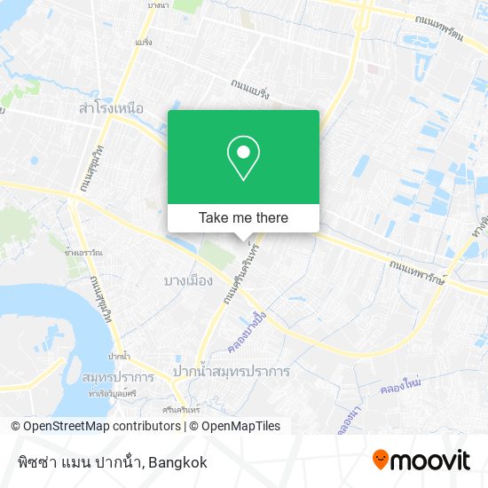 พิซซ่า แมน ปากน้ํา map