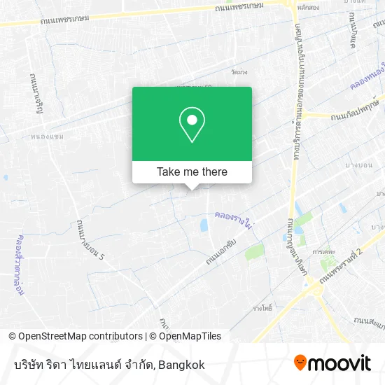 บริษัท ริดา ไทยแลนด์ จํากัด map