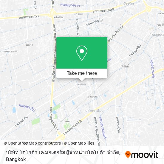 บริษัท โตโยต้า เค.มอเตอร์ส ผู้จําหน่ายโตโยต้า จํากัด map