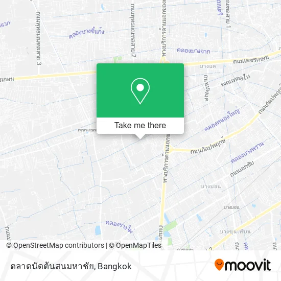 ตลาดนัดต้นสนมหาชัย map