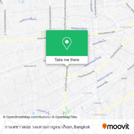 กาแฟชาวดอย วงแหวนกาญจนาภิเษก map