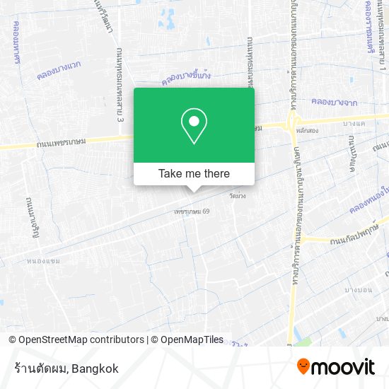 ร้านตัดผม map