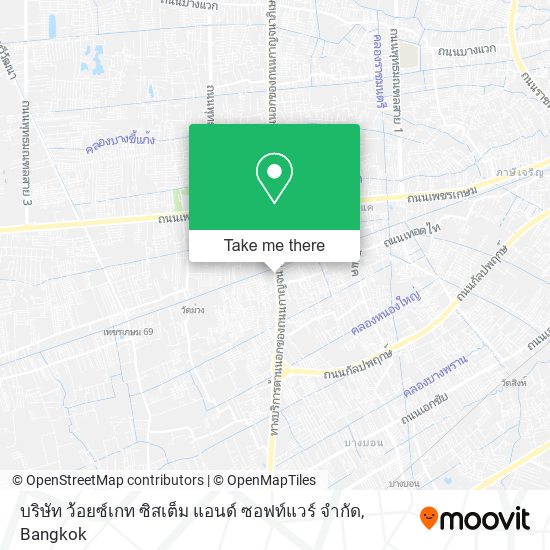 บริษัท ว้อยซ์เกท ซิสเต็ม แอนด์ ซอฟท์แวร์ จํากัด map