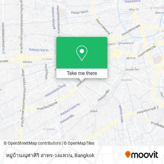 หมู่บ้านณุศาศิริ สาทร-วงแหวน map