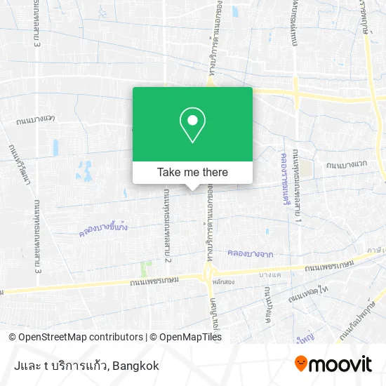 Jและ t บริการแก้ว map