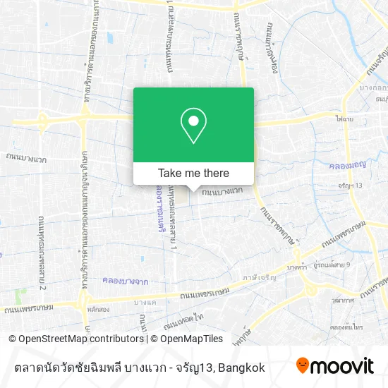 ตลาดนัดวัดชัยฉิมพลี บางแวก - จรัญ13 map