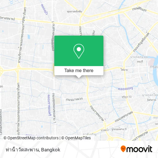 ท่าน้ําวัดสะพาน map
