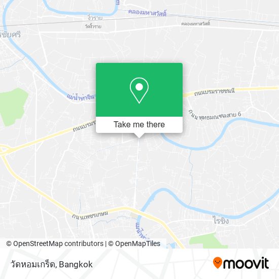 วัดหอมเกร็ด map